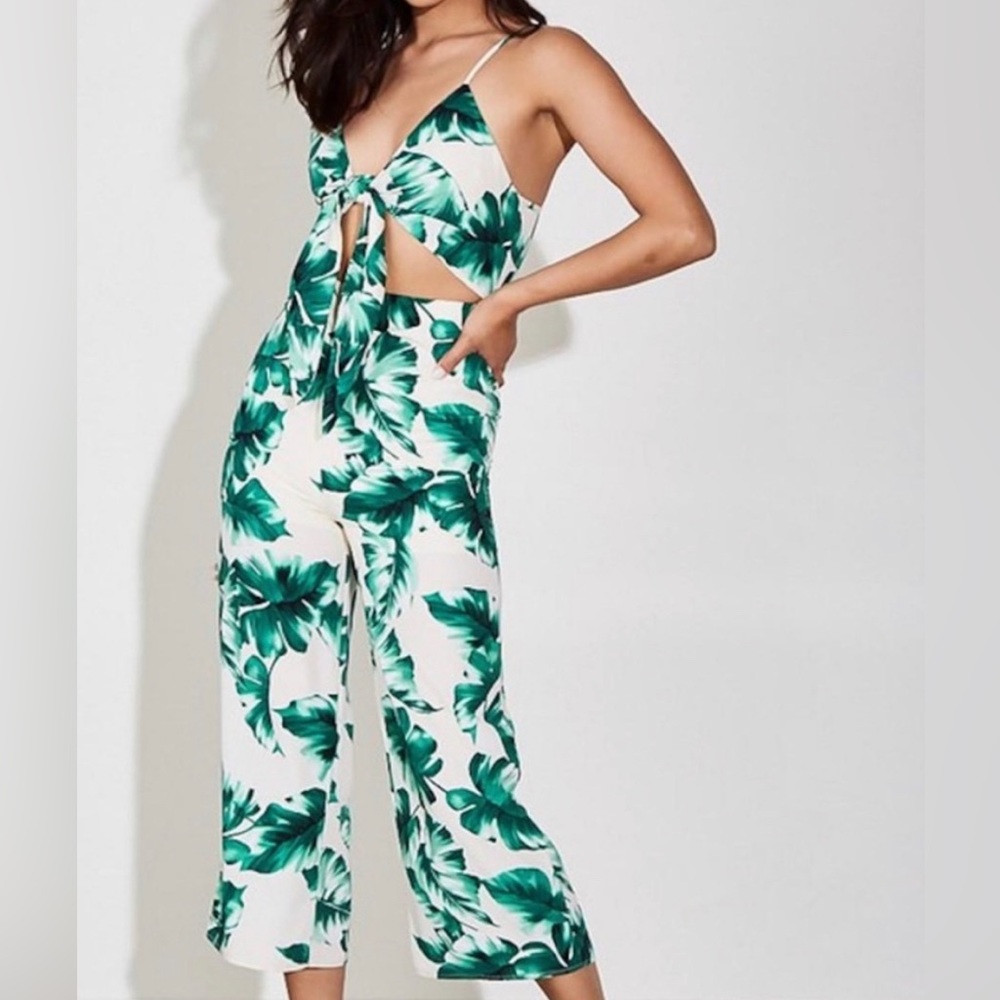 Blue Blush floral jumpsuit